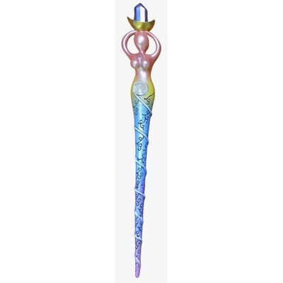 13 1/2&quot; Spiral Goddess wand