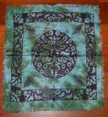 Green Man altar cloth 18&quot;x18&quot;