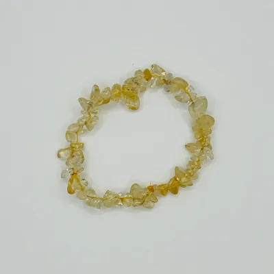 Citrine chip bracelet