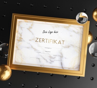 Zertifikat DIN A4 - Blanko - zum selbst eintragen