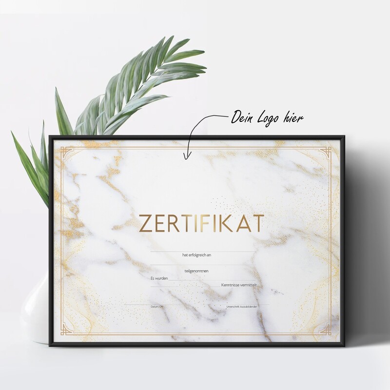 Zertifikat DIN A4 - Blanko - zum selbst eintragen