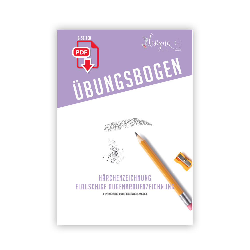 Übungsbogen: Flauschige Augenbrauenzeichnung