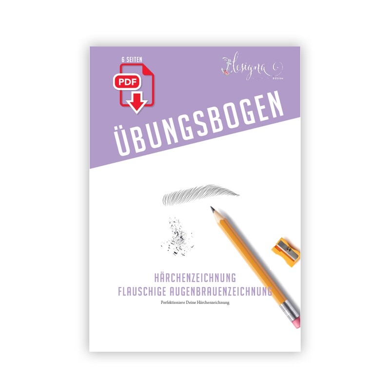 Übungsbogen: Flauschige Augenbrauenzeichnung