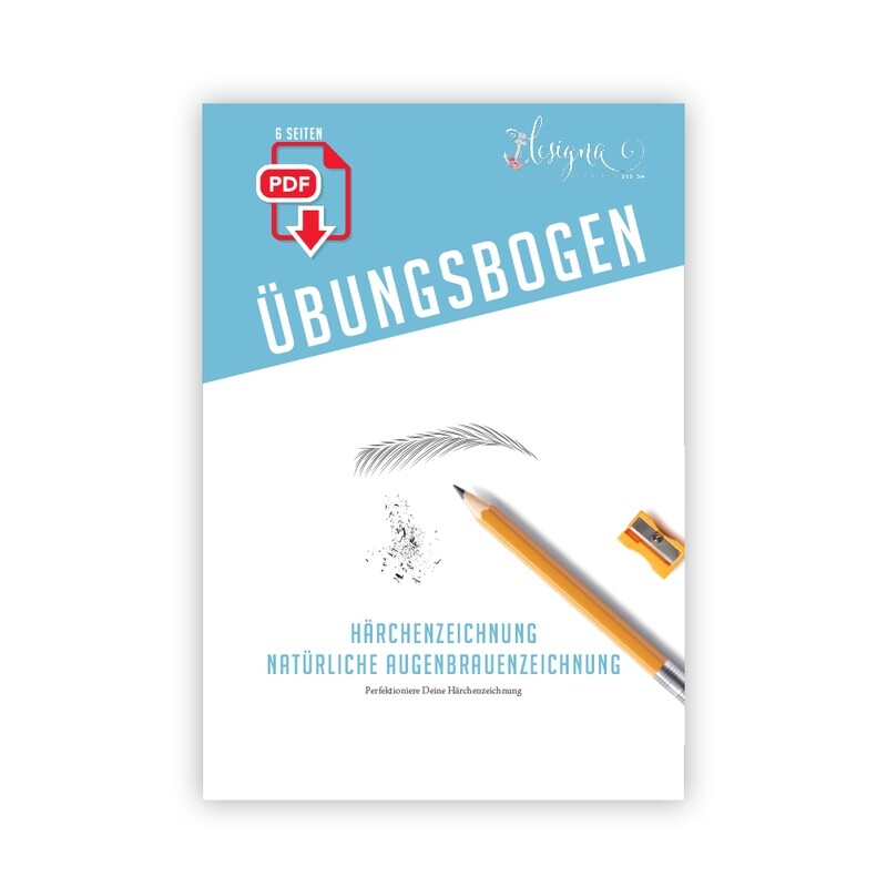 Übungsbogen: Natürliche Augenbrauenzeichnung