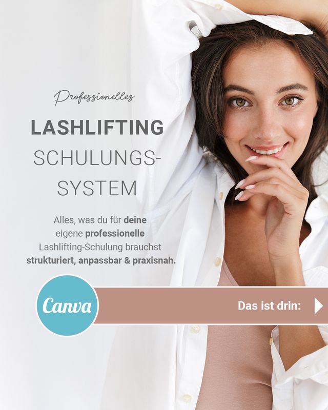 Lashlifting Schulungssystem Trainerinnen Edition