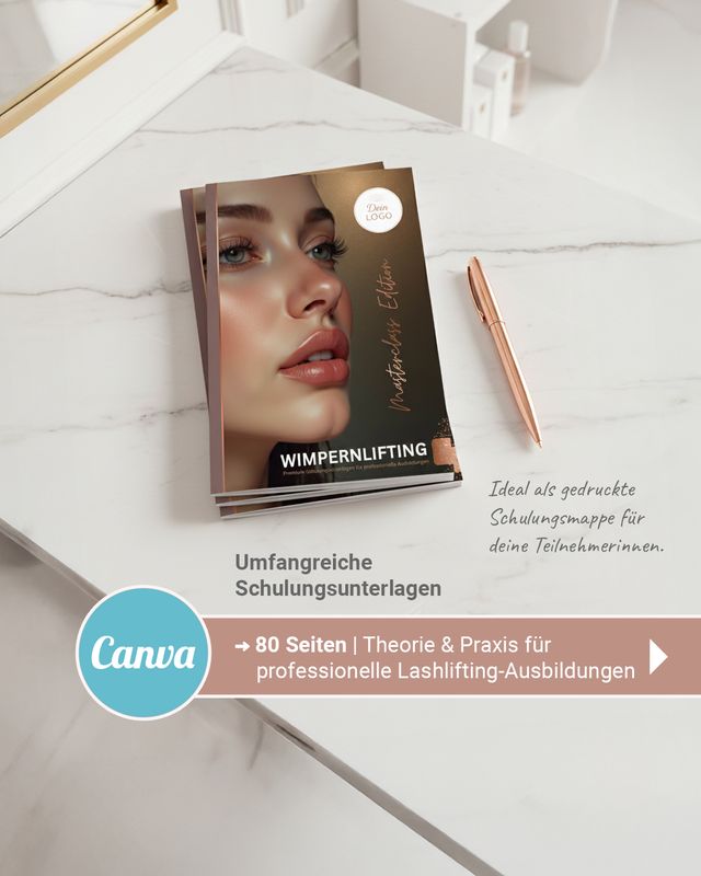 Lashlifting Schulungssystem Trainerinnen Edition
