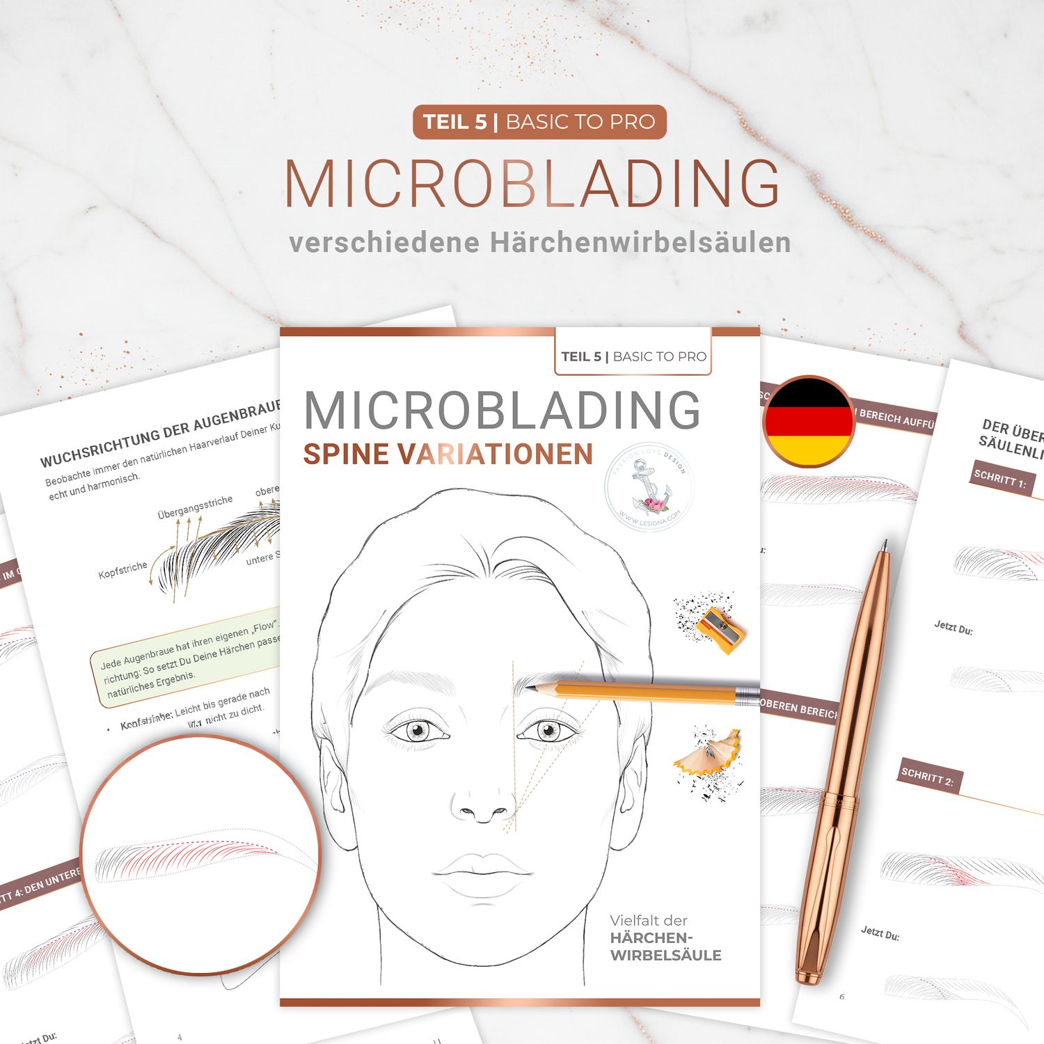 Teil 5: Microblading Wirbelsäulenlinie (Spine)