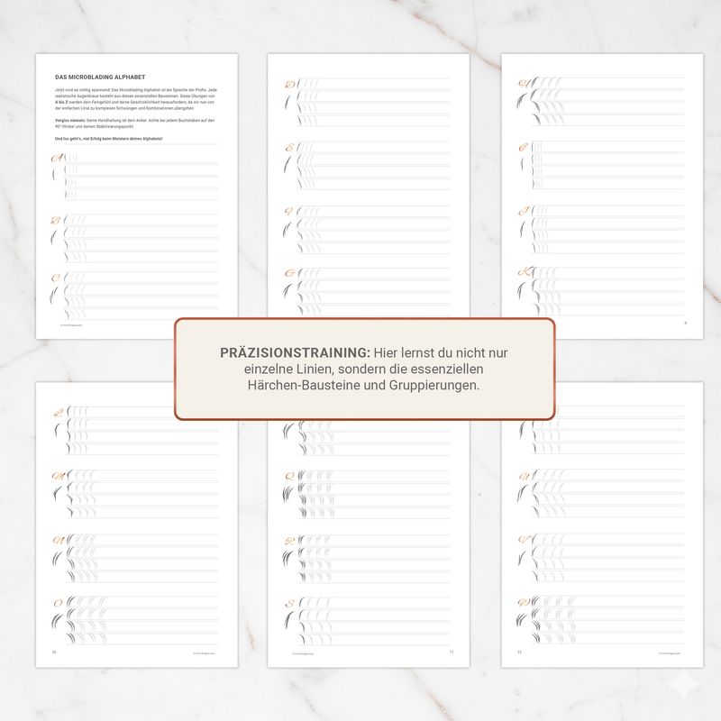 Teil 2: Microblading Alphabet (A–Z)