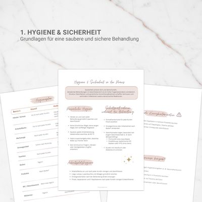 Wimpernlifting Schulungsunterlagen / PDF-Edition