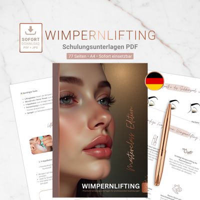 Wimpernlifting Schulungsunterlagen / PDF-Edition