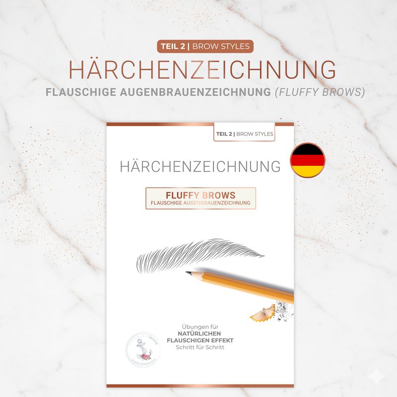 Härchenzeichnung | Fluffy Brows (PDF Übungsset) Härchenzeichnung | Fluffy Brows (PDF Übungsset)