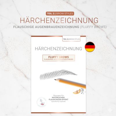 Härchenzeichnung | Fluffy Brows (PDF Übungsset) Härchenzeichnung | Fluffy Brows (PDF Übungsset)