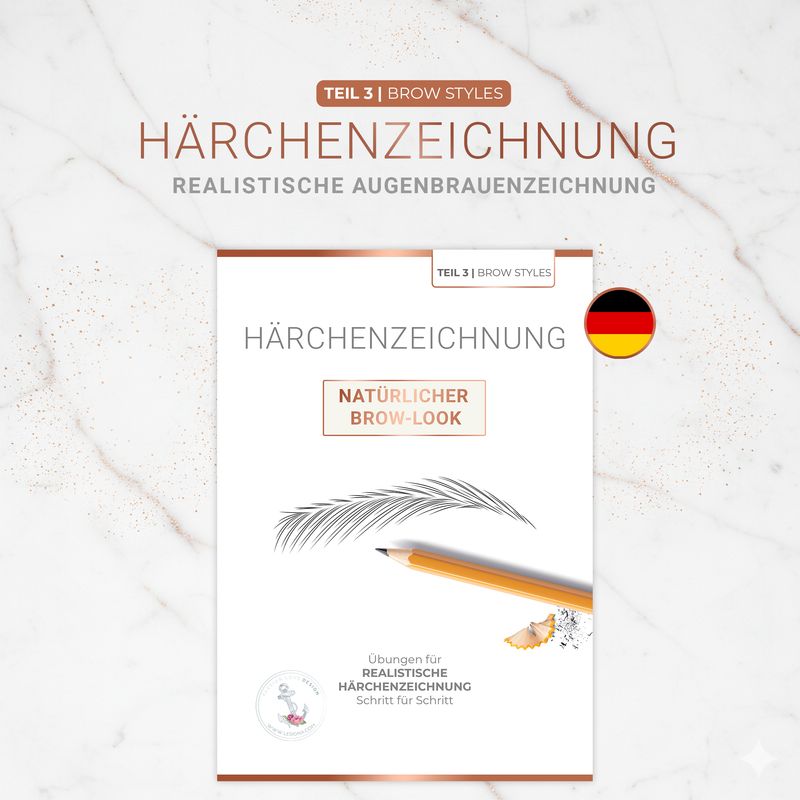 Härchenzeichnung | Natürlicher Brow-Look (PDF Übungsset) Härchenzeichnung | Natürlicher Brow-Look (PDF Übungsset)
