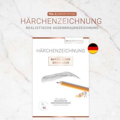 Härchenzeichnung | Natürlicher Brow-Look (PDF Übungsset) Härchenzeichnung | Natürlicher Brow-Look (PDF Übungsset)