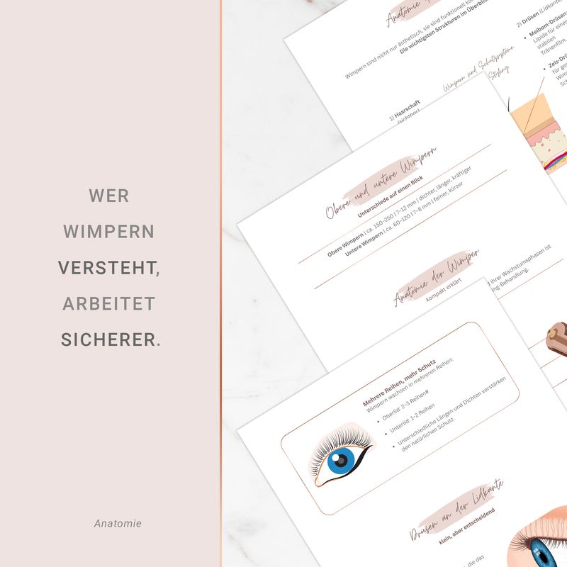 1:1 Technik Fachbuch für Lash Artists | 130 Seiten Praxiswissen | PDF