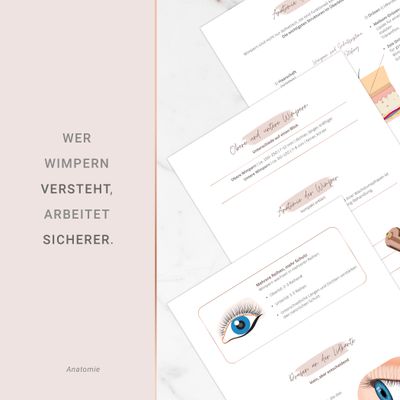 1:1 Technik Fachbuch für Lash Artists | 130 Seiten Praxiswissen | PDF
