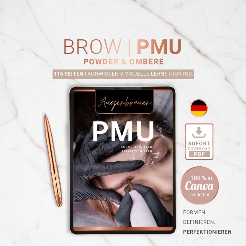 Canva Premium Edition | PMU Powder & Ombre Brows | Editierbar | Eigenes Branding Canva Premium Edition | PMU Powder & Ombre Brows | Editierbar | Eigenes Branding