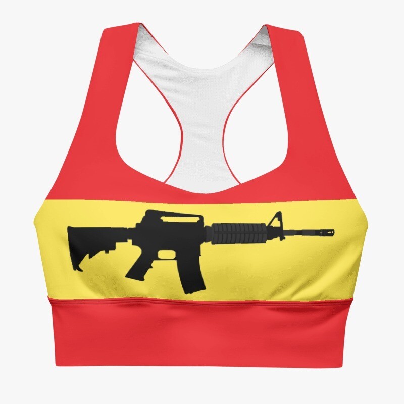 Sports bra &quot;Free carrying of weapons in Spain&quot;
