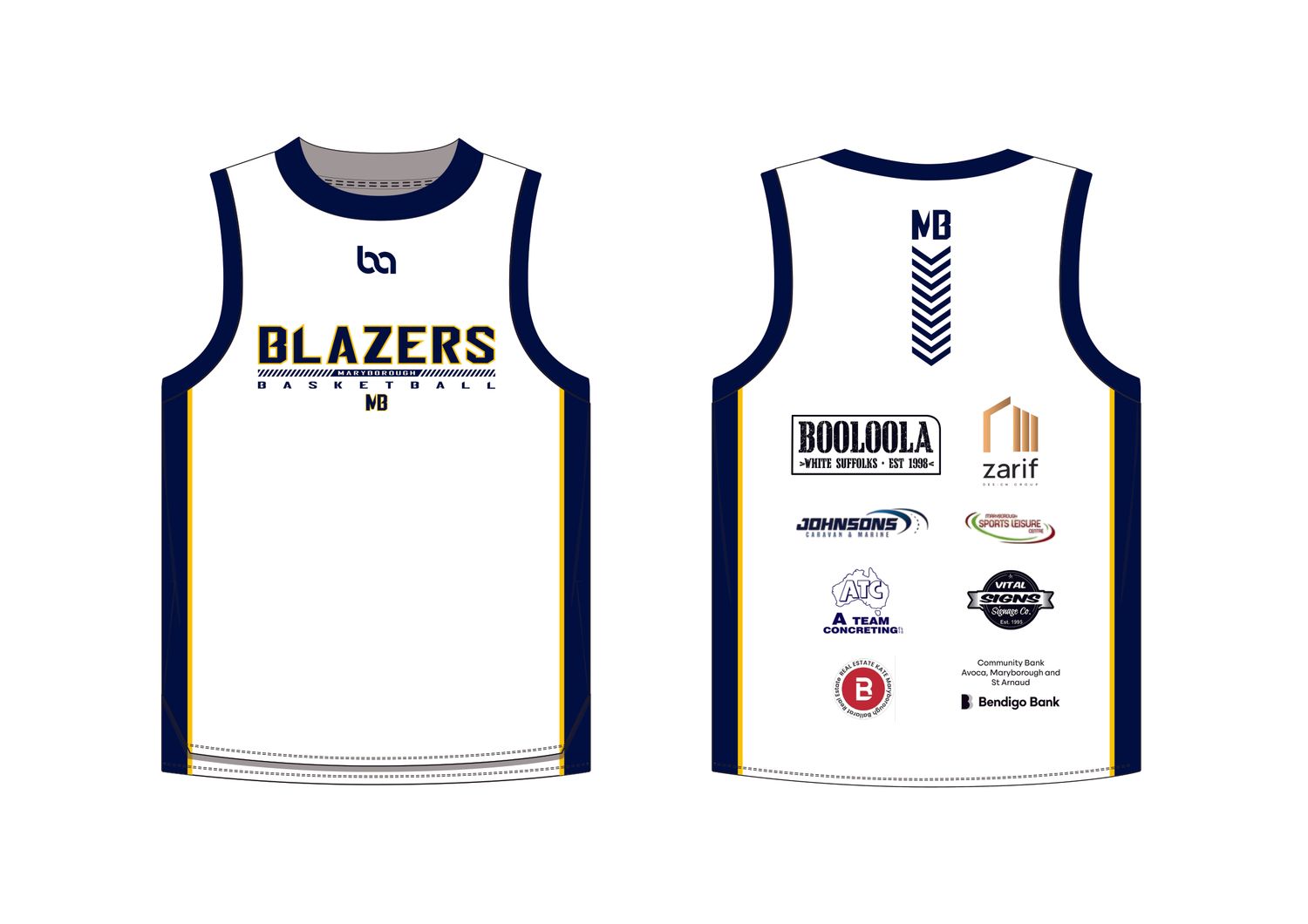 Maryborough Blazers Reversible Training Singlet
