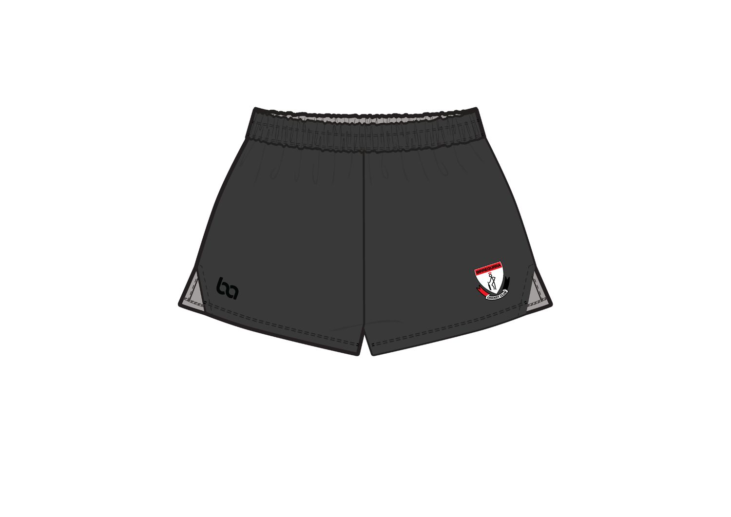 Birregurra Cricket Club Shorts-Charcoal