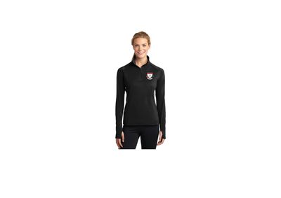 Birregurra Cricket CluSport-Tek Ladies Stretch 1/2-Zip Pullover.