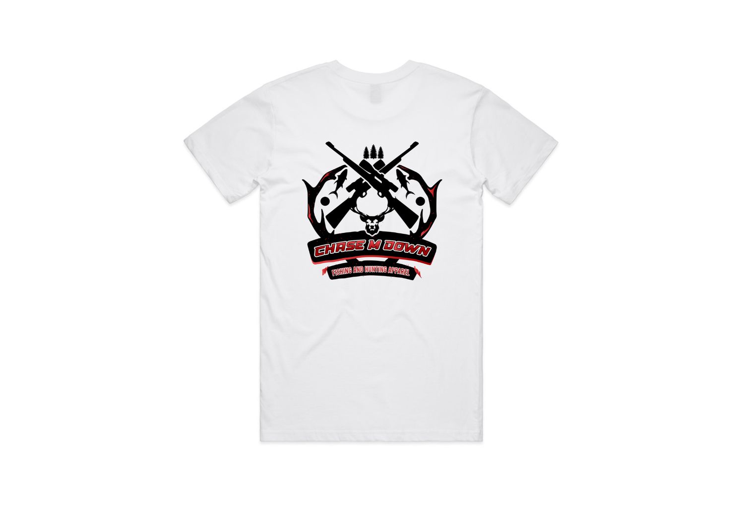 Chase M Down Tee White- Adults