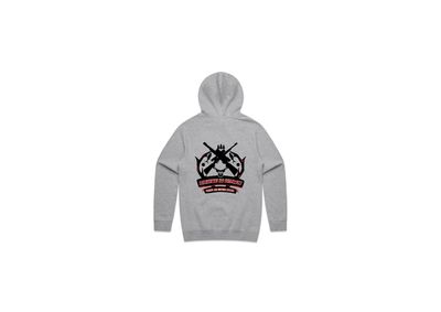 Chase M Down Hoodie Grey Marle-Adults