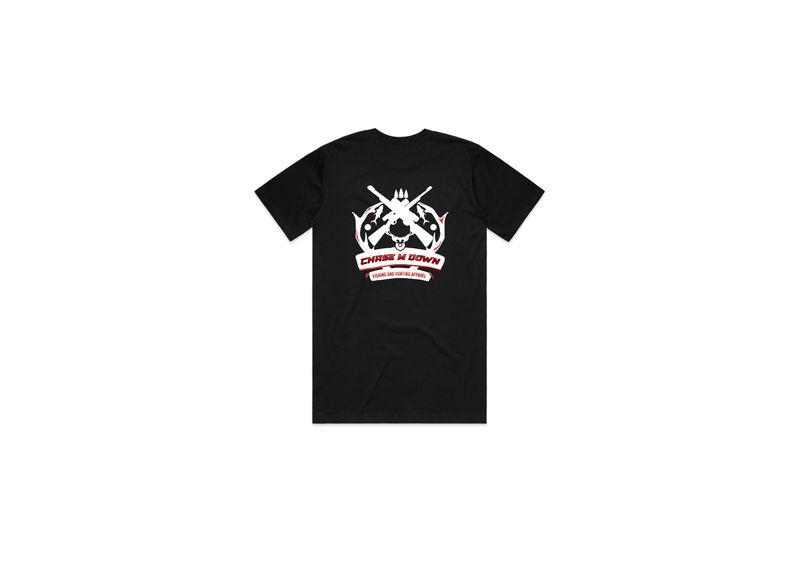 Chase M Down Tee Black- Adults