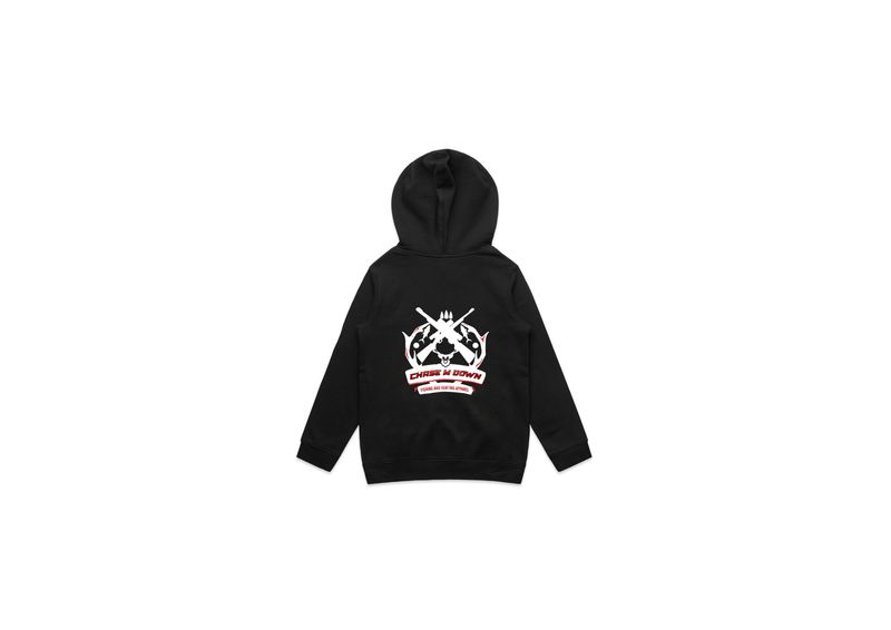 Chase M Down Hoodie Black- Kids