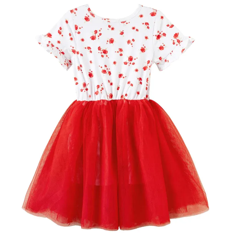 DK Alyssa Floral S/S Tutu Dress