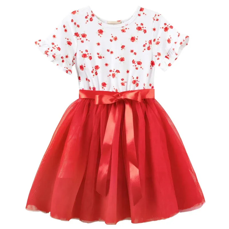 DK Alyssa Floral S/S Tutu Dress