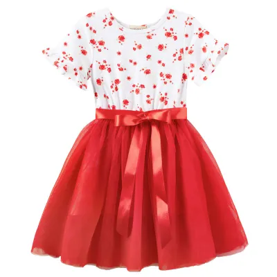 DK Alyssa Floral S/S Tutu Dress