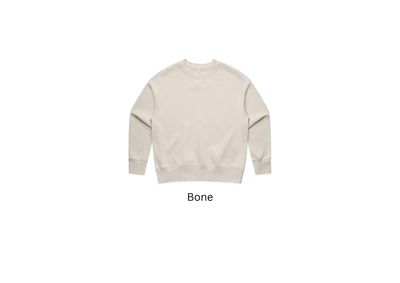 BM Women&#39;s  Relaxed Crew-EMB logo