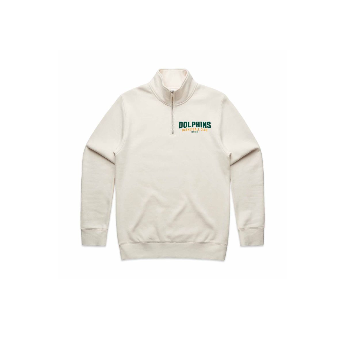 Dolphins Basketball 1/2 Zip ECRU