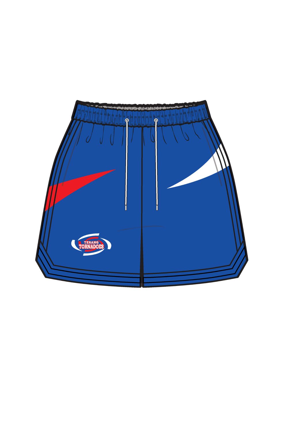 Terang Tornadoes Playing Shorts-UNISEX, Size: 4K