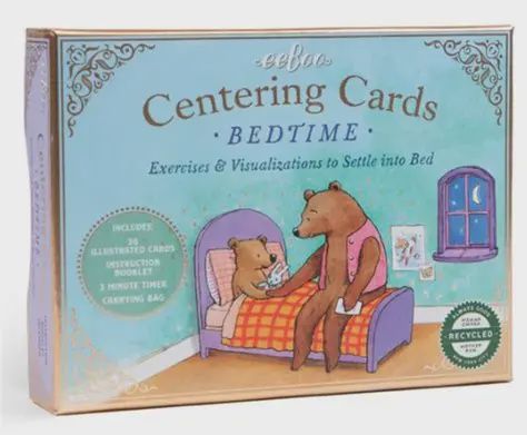 Bed time centering cards