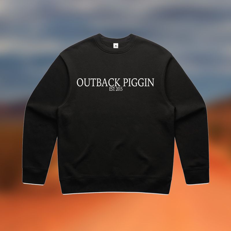 Outback Piggin Kids Embroidered Crew