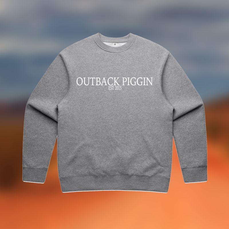 Outback Piggin Kids Embroidered Crew