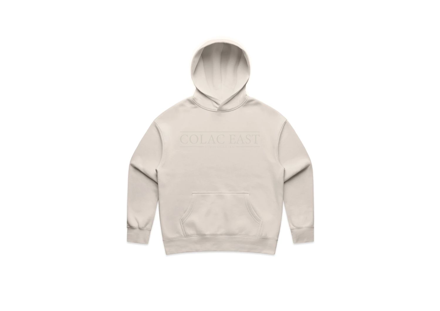 Colac East Kinder Staff Relaxed Hoodie, Colour: Bone, Size: XS