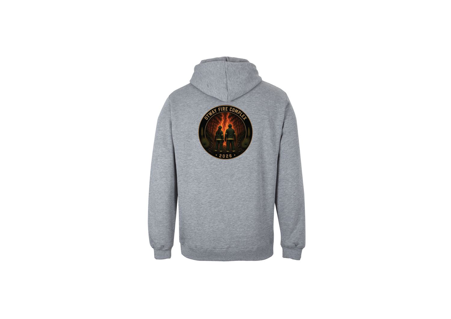 FFMVic Otway Fire Complex Hoodie, Colour: Grey Marle, Size: 2XS
