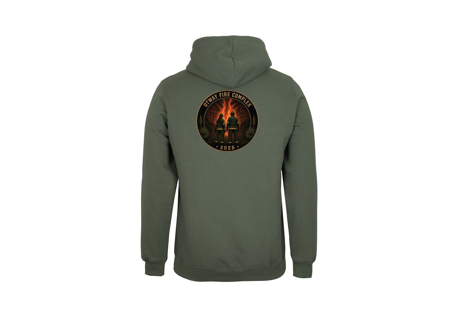 FFMVic Otway Fire Complex  2026 Hoodie, Colour: Army, Size: 2XS