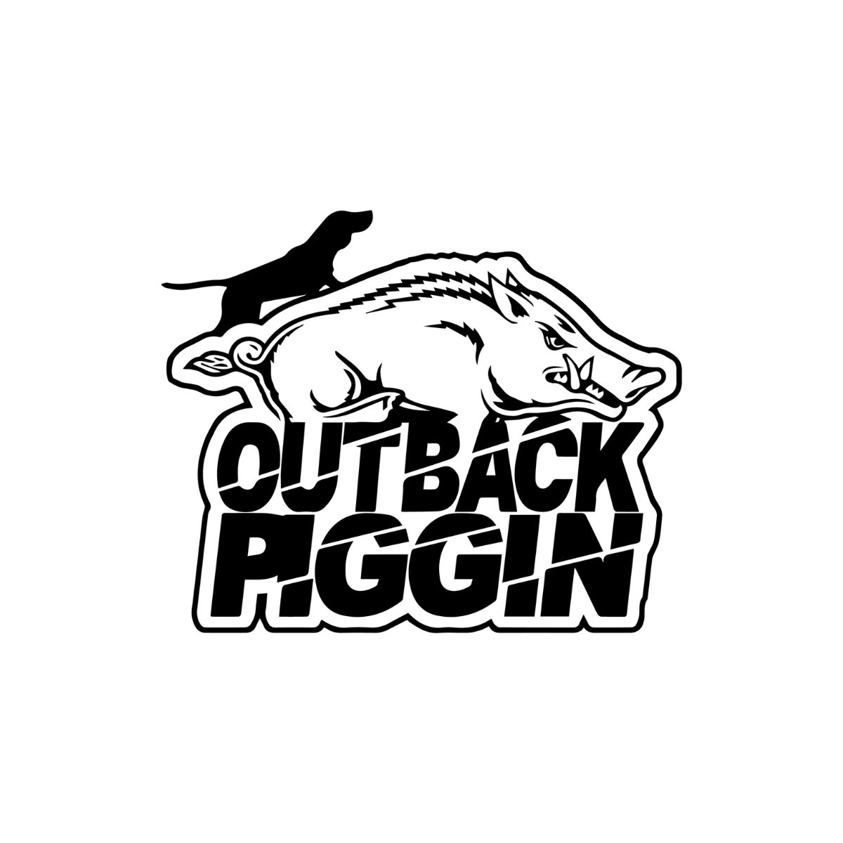 Outback Piggin Sticker, design: Original