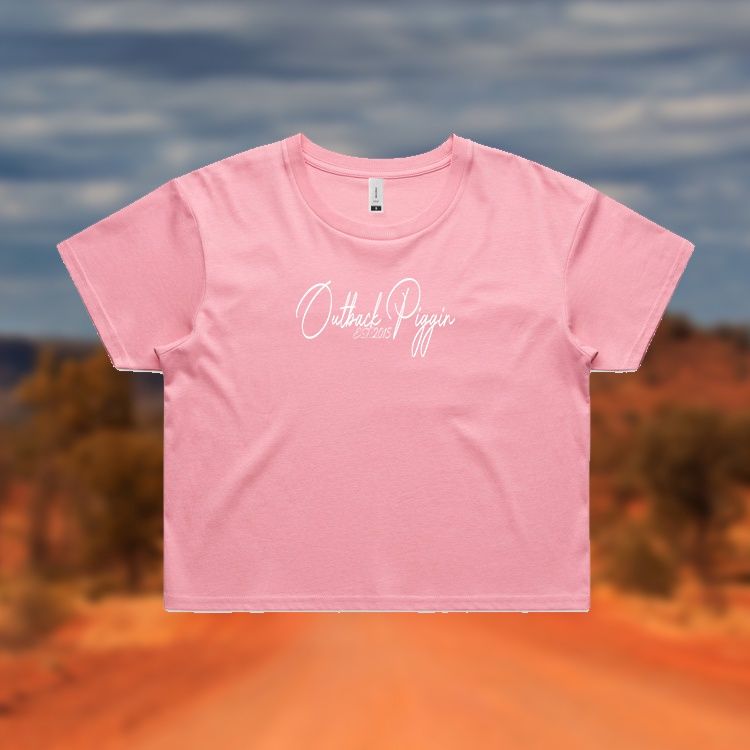 Outback Piggin Womens Crop Tee
