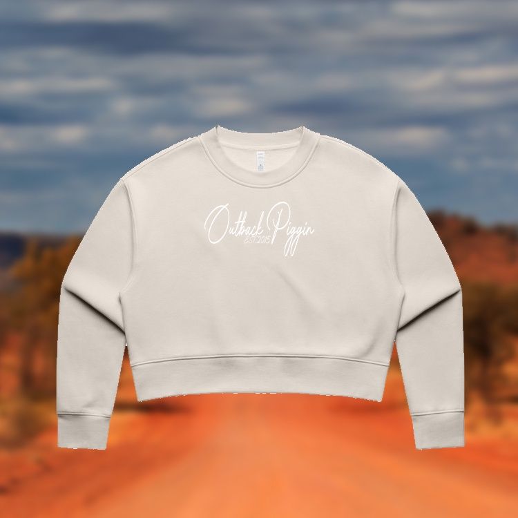 Outback Piggin Womens Crop Crew