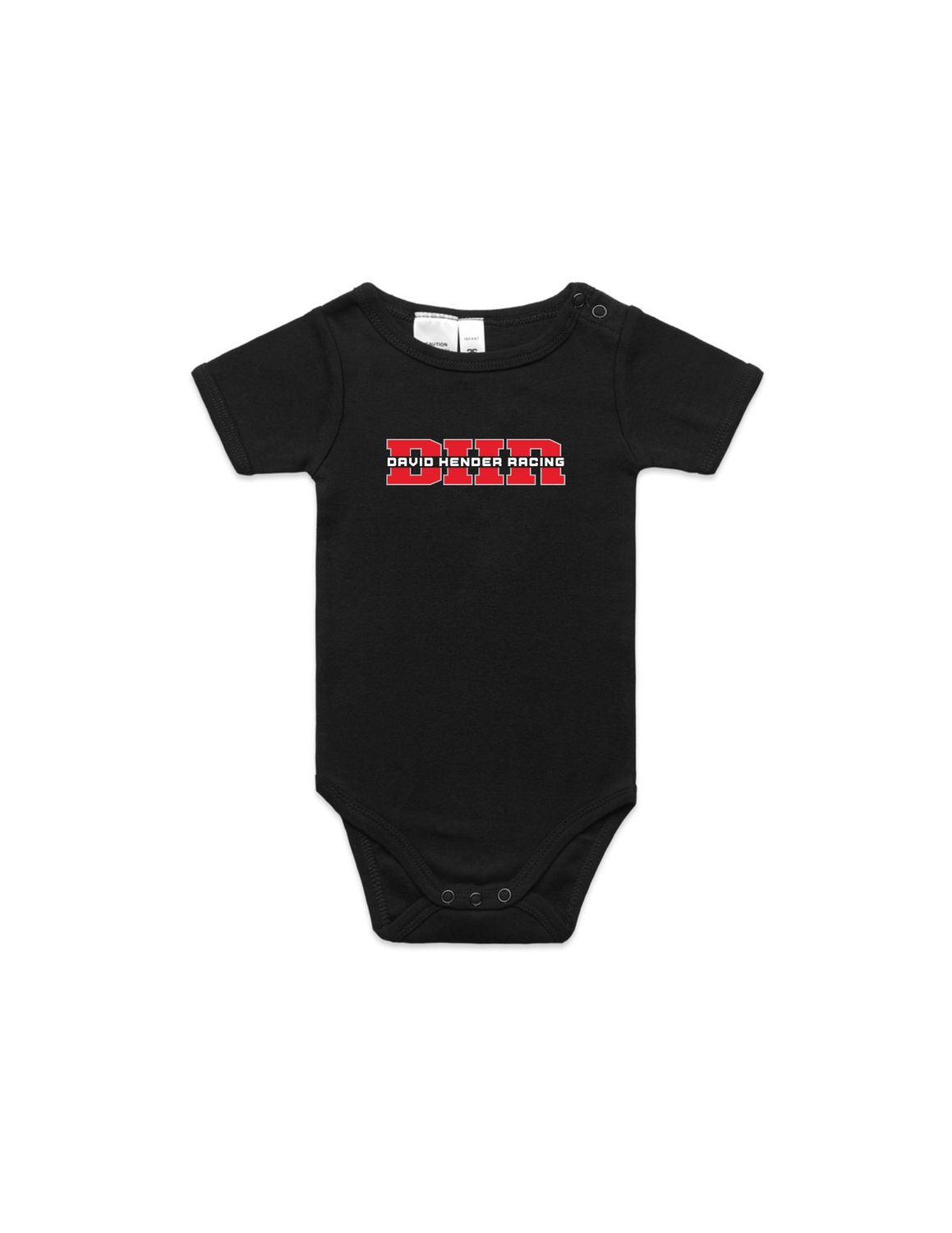 DHR Baby Onesie, Colour: Black, Size: 0-3M