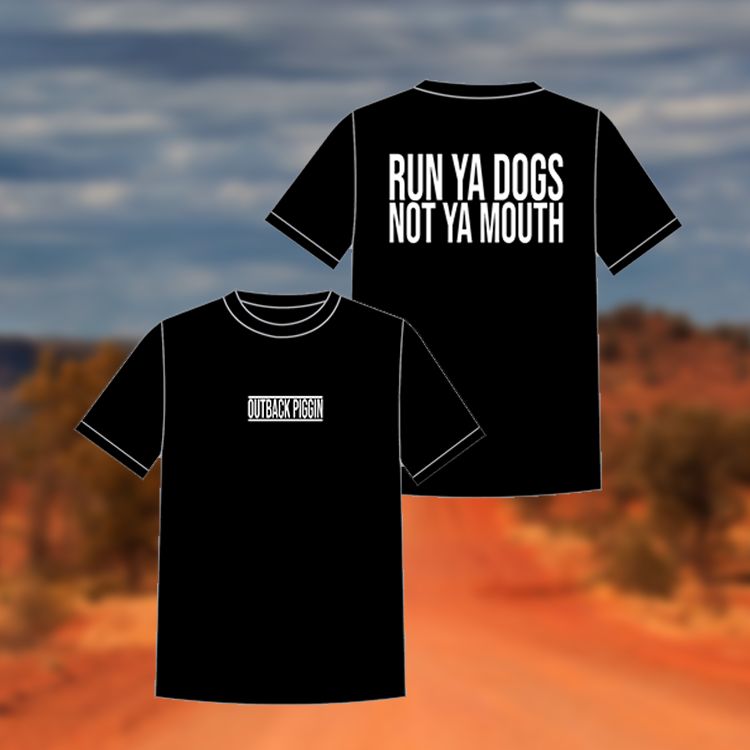 Outback Piggin Run Ya Dogs Tee, Size: XS