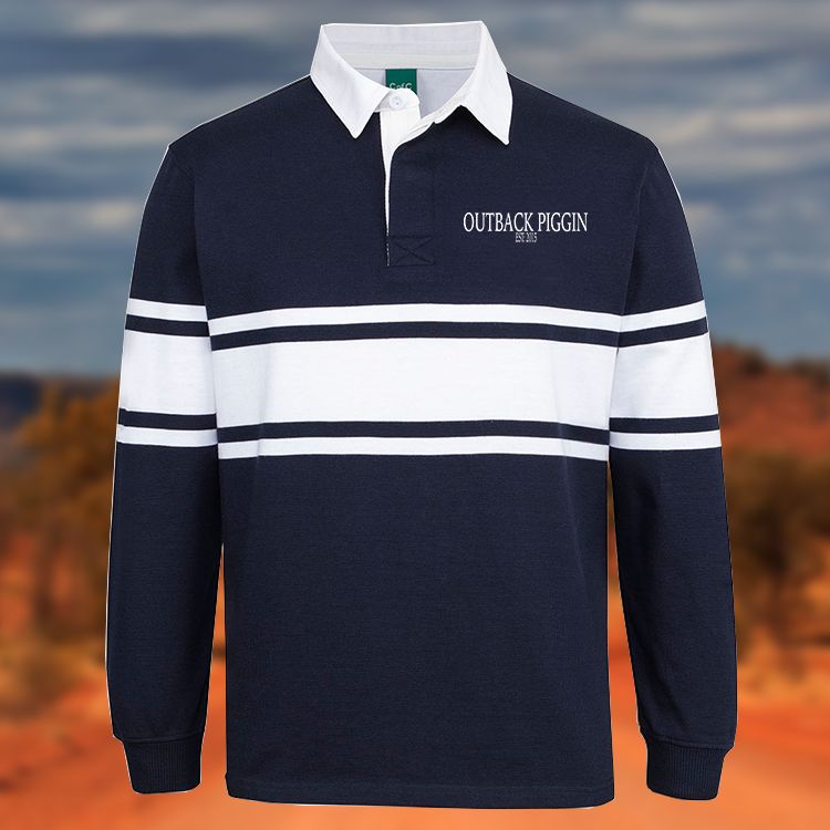 Outback Piggin Rugby Navy, Size: 3XS