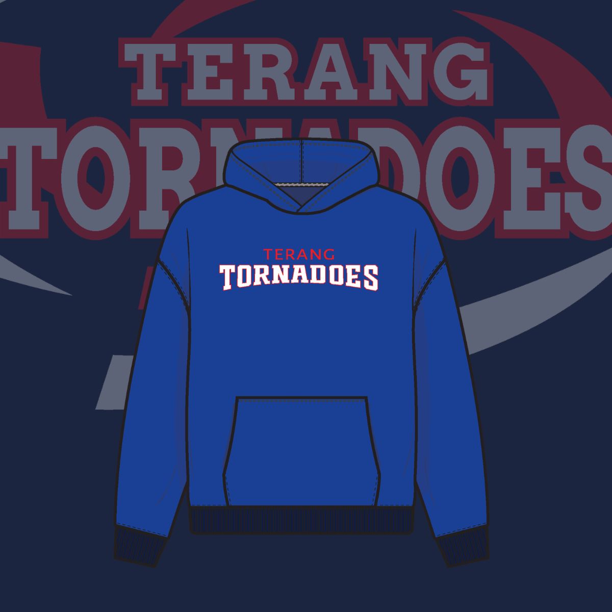 Terang Tornadoes Hoodie, Size: 4