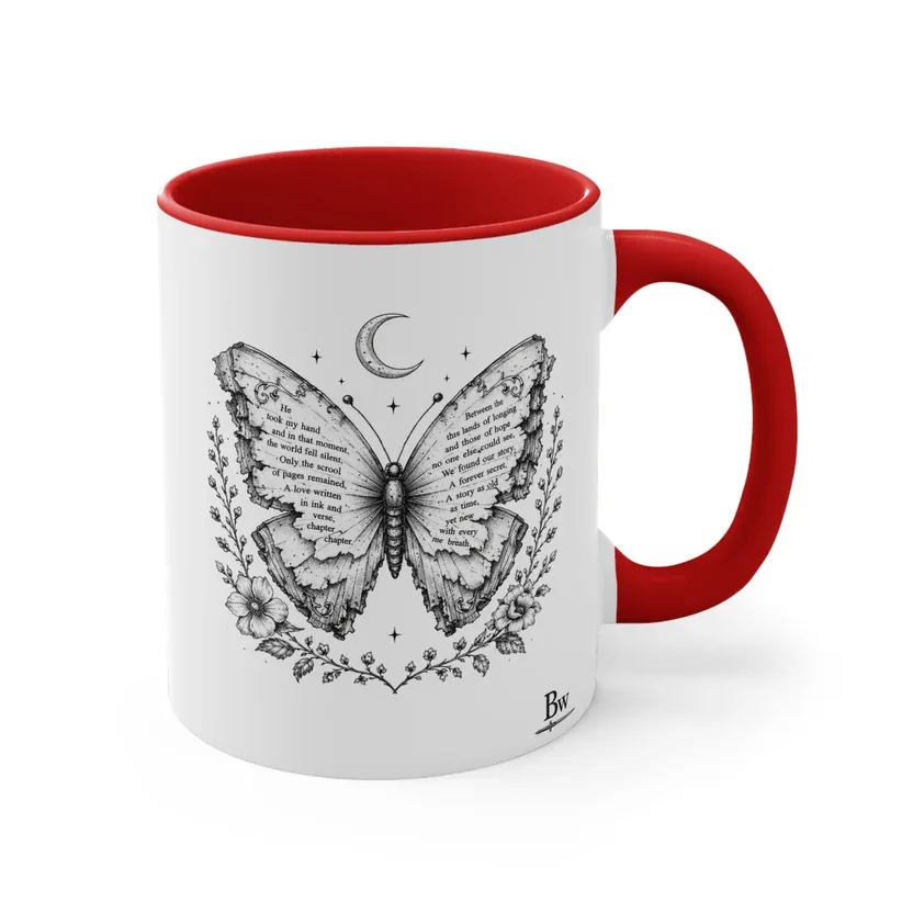 Book Widower Mug, design: Butterfly