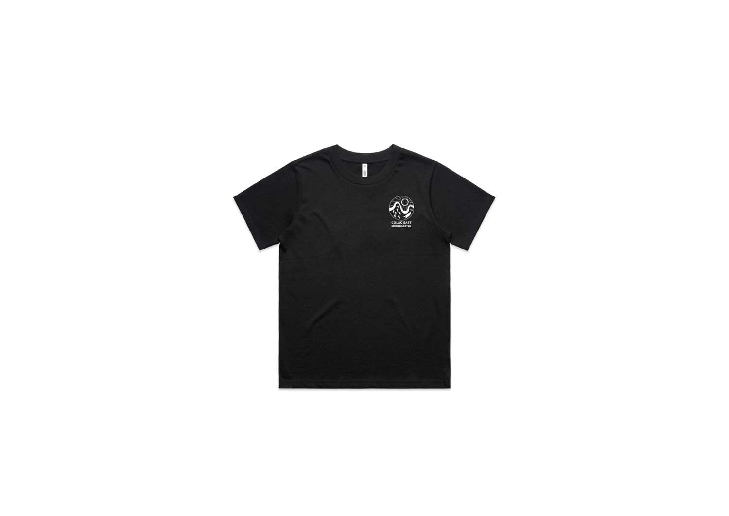 Colac East Kinder Classic Tee, Colour: Black, Size: XS